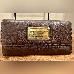 Marc Jacobs Brown 100% Leather Wallet